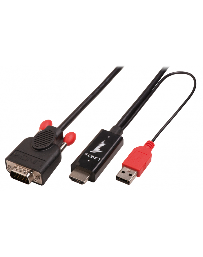 LINDY HDMI VGA + zasilanie 3m (41457) główny