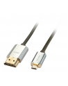 Lindy Kabel Lindy Lindy 41679 Kabel HDMI - Micro HDMI High Speed 2.0b z Ethernet i 4K Ultra HD Slim CROMO - 4,5m (41679) - nr 1