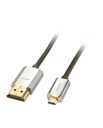 Lindy Kabel Lindy Lindy 41679 Kabel HDMI - Micro HDMI High Speed 2.0b z Ethernet i 4K Ultra HD Slim CROMO - 4,5m (41679)