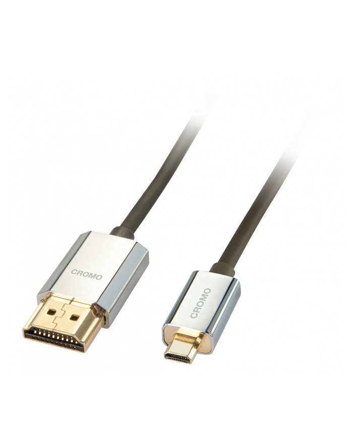 Lindy Kabel Lindy Lindy 41679 Kabel HDMI - Micro HDMI High Speed 2.0b z Ethernet i 4K Ultra HD Slim CROMO - 4,5m (41679) główny