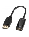 LINDY DisplayPort - HDMI (M/Ż) Czarny 0.15m (41718) - nr 2