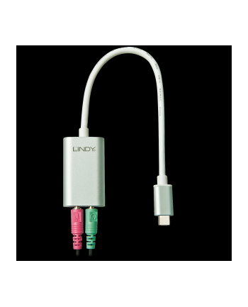 Lindy Adapter Usb 2.0 Typu C 2X3.5Mm Jack Audio I Mikrofon (Ly42711)