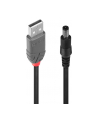 LINDY Kabel przewód USB - Wtyk zasilający DC 2.1/5.5mm 1.5m (70268) - nr 11