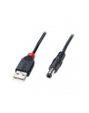 LINDY Kabel przewód USB - Wtyk zasilający DC 2.1/5.5mm 1.5m (70268) - nr 3