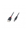LINDY Kabel przewód USB - Wtyk zasilający DC 2.1/5.5mm 1.5m (70268) - nr 4