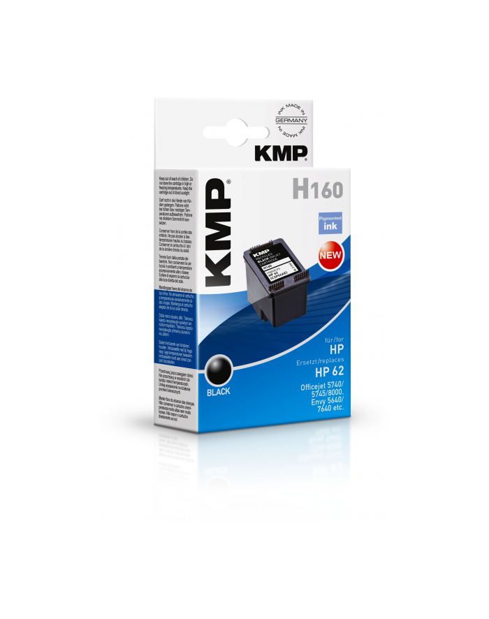 KMP H160 - black - ink cartridge (alternative for: HP 62) - Kartridż z tuszem Czarny (17414801) główny
