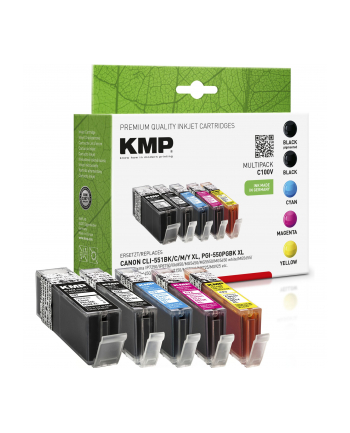 KMP MULTIPACK C100V - Kartridż z tuszem Czarny (15190050)
