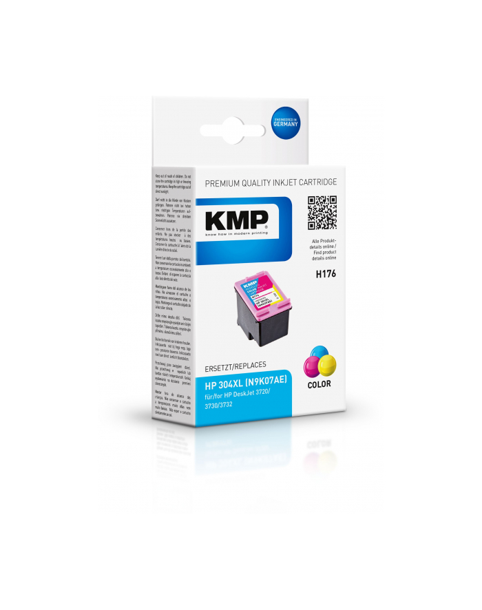 KMP H175CX - High Yield - colour (cyan magenta yellow) - ink cartridge (alternative for: HP N9K07AE) - Kartridż z tuszem Kolor (cyjan, magenta, żółty) główny