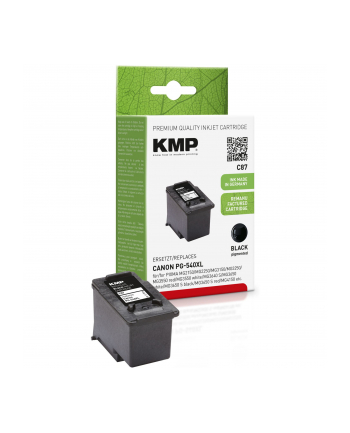 KMP C87 TINTENPATRONE SCHWARZ KOMPATIBEL MIT CANON PG-540 XL (1516) nr 2