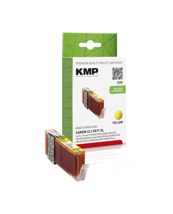 KMP C93 INK CARTRIDGE YELLOW COMP. WITH CANON CLI-551 Y XL (1519)