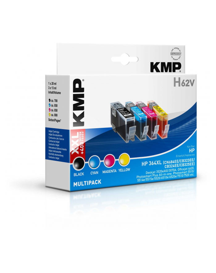 KMP H62V PROMO PACK BK/C/M/Y COMPATIBLE WITH HP NO. 364 XL (1712) główny