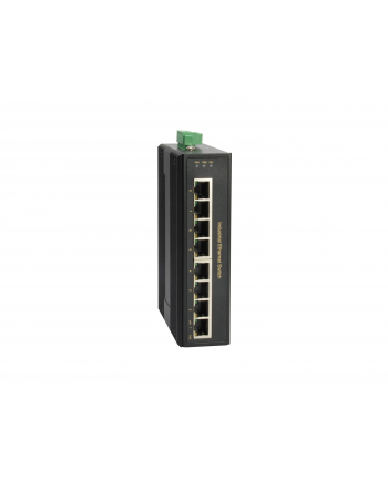 LevelOne 8-Port Gigabit PoE Industrial Switch - 4 PoE Outputs - 802.3at/af PoE - 126W - -40°C to 75°C - Unmanaged - Gigabit Ethe (IGP0801)