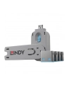 Lindy Bloker portu USB 4 sztuki Niebieski (40452) - nr 20
