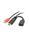 LINDY USB A/2x HDMI, 0.15 m (41080) - nr 1