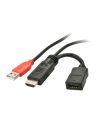 LINDY USB A/2x HDMI, 0.15 m (41080) - nr 3