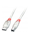 LINDY USB-A - USB-B 2m Przezroczysty (41753) - nr 13