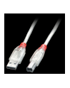 LINDY USB-A - USB-B 2m Przezroczysty (41753) - nr 5