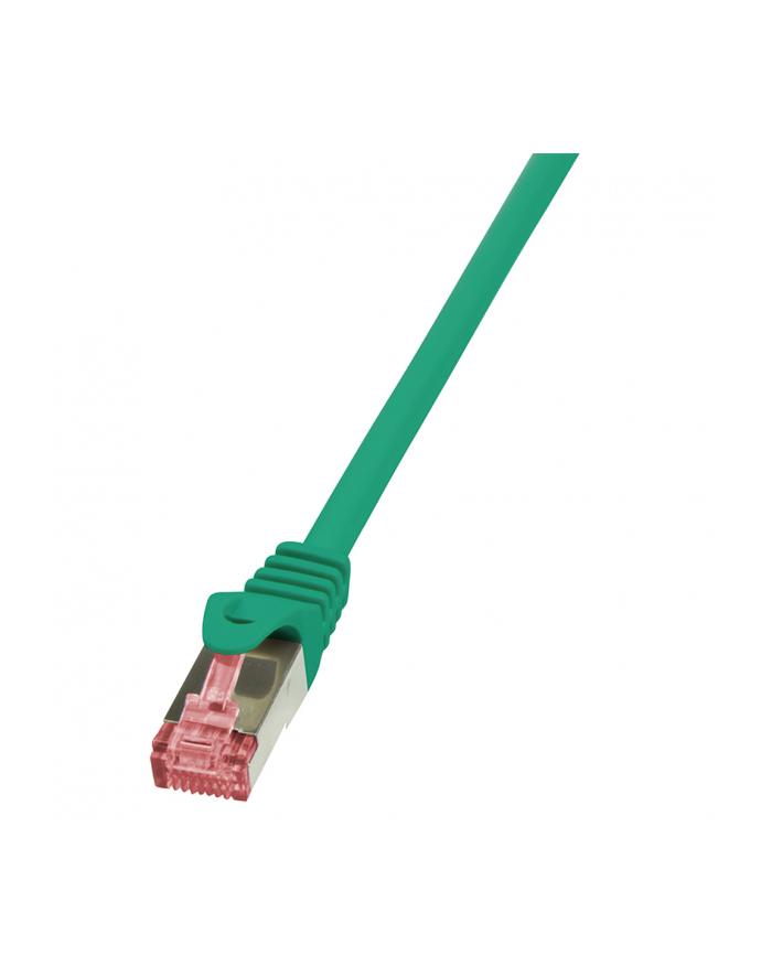 LogiLink Kabel sieciowy CAT 6 S/FTP AWG 27/7 RJ45 0.25 m zielony (52792021295) główny