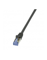 LogiLink Kabel Sieciowy Cat.7 S/FTP AWG 26/7 RJ45 0.25m Czarny (CQ4013S) - nr 1