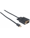 Manhattan DisplayPort 1.2a na VGA 1m czarny (152167) - nr 1