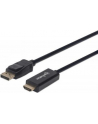 Manhattan Kabel Manhattan MANHATTAN Kabel DisplayPort na HDMI, 1.8m, černý (153201) - nr 24