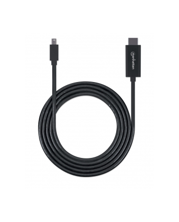 Manhattan Kabel Manhattan MANHATTAN Kabel Mini DisplayPort na HDMI (4K@60Hz), 1.8m, černý (153287)