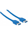 Manhattan USB A-USB A 1,8m (354295) - nr 1