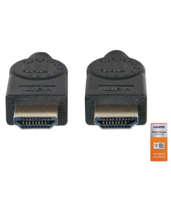 Manhattan Kabel Manhattan MANHATTAN Kabel HDMI Premium High Speed + Ethernet, 1.8m, černý (355346)