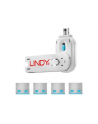 Lindy Bloker portu USB 4 sztuki Niebieski (40452) - nr 16