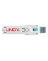 Lindy Bloker portu USB 4 sztuki Niebieski (40452) - nr 17