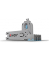 Lindy Bloker portu USB 4 sztuki Niebieski (40452) - nr 36