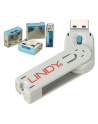 Lindy Bloker portu USB 4 sztuki Niebieski (40452) - nr 3