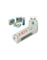 Lindy Bloker portu USB 4 sztuki Niebieski (40452) - nr 7