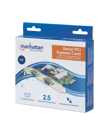 Manhattan PCI Express 2x RS-232 (152082)