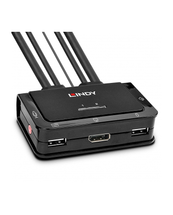 Lindy 42344 Przełącznik KVM DisplayPort 1.2 USB 2.0 (LY42344) nr 1