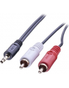 Lindy Kabel Mini Jack 3.5mm - 2xRCA M/M czarny 3m (35682) - nr 10