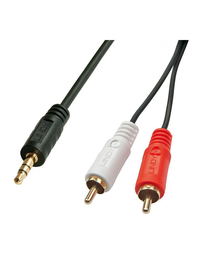 Lindy Kabel Mini Jack 3.5mm - 2xRCA M/M czarny 3m (35682) główny