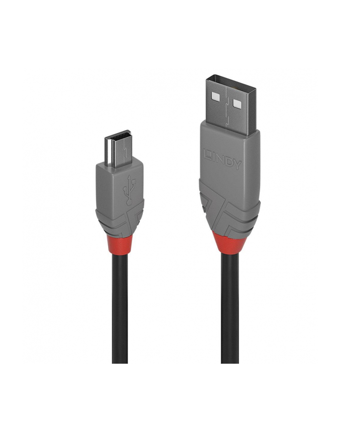 Lindy 36724 Kabel USB 2.0 A Mini-B Anthra Line 3m (ly36724) główny