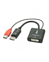 Lindy Konwerter/adapter/przejściówka sygnału DVI-D na Display Port z dodatkowym zasilaniem USB (38145) - nr 2