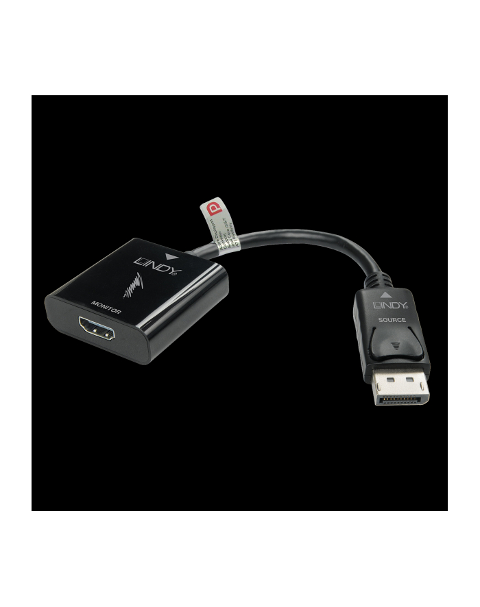 Lindy Aktywna przejściówka Display Port 1.2 na HDMI 4K UHD (LY41068) główny
