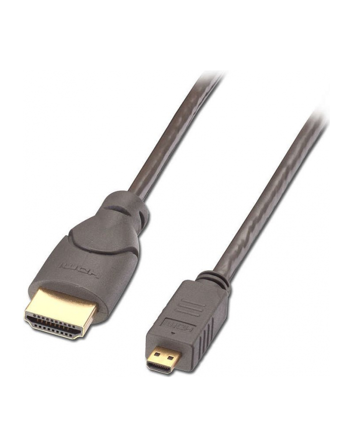 Lindy 41350 cyfrowy (typu D) micro HDMI - (typu A) HDMI - 0,5m główny