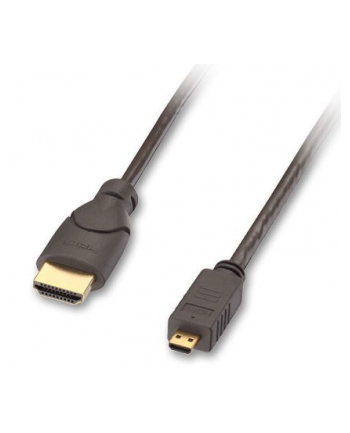 Lindy Kabel HDMI-A - HDMI Micro-D Micro HDMI - HDMI 2m Czarny (41353)