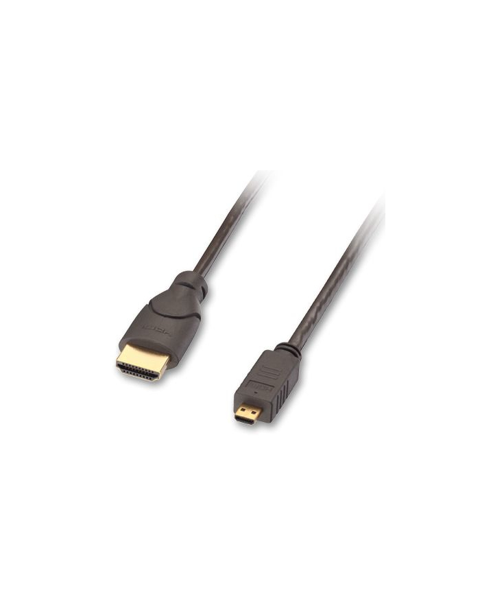 Lindy Kabel HDMI-A - HDMI Micro-D Micro HDMI - HDMI 2m Czarny (41353) główny