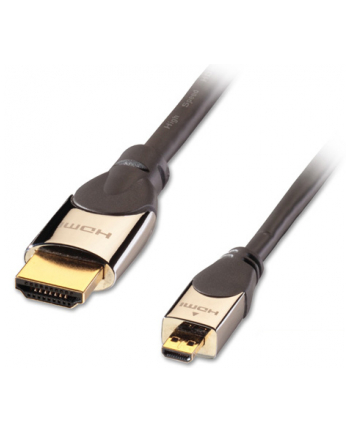 Lindy 41421 Kabel HDMI-Micro HDMI (typu D) 1.4a High Speed Cat2 Eth