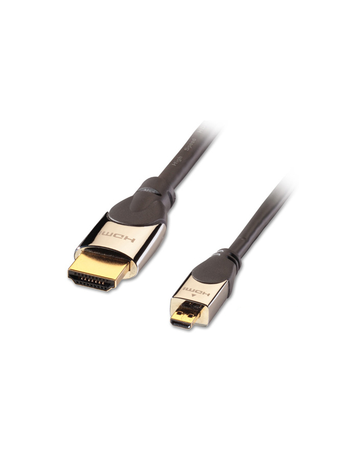 Lindy 41421 Kabel HDMI-Micro HDMI (typu D) 1.4a High Speed Cat2 Eth główny