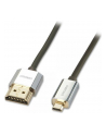 Lindy 41681 płaski  Kabel HDMI - Micro HDMI (typu D) 1.4a High Speed Cat2 Ethernet,  Slim - nr 14