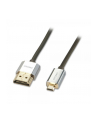 Lindy 41681 płaski  Kabel HDMI - Micro HDMI (typu D) 1.4a High Speed Cat2 Ethernet,  Slim - nr 2