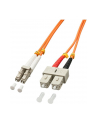 Lindy 46990 Kabel optyczny (światłowód) LC - SC OM2, pomarańczowy - 1m - nr 10