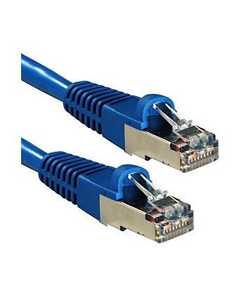 Lindy 47146 Kabel sieciowy (skrętka) RJ45 Cat.6a S/FTP LS0H, Niebieski - 0,5m