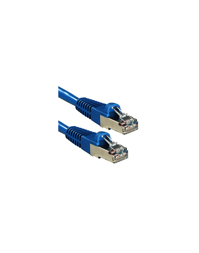 Lindy 47146 Kabel sieciowy (skrętka) RJ45 Cat.6a S/FTP LS0H, Niebieski - 0,5m główny
